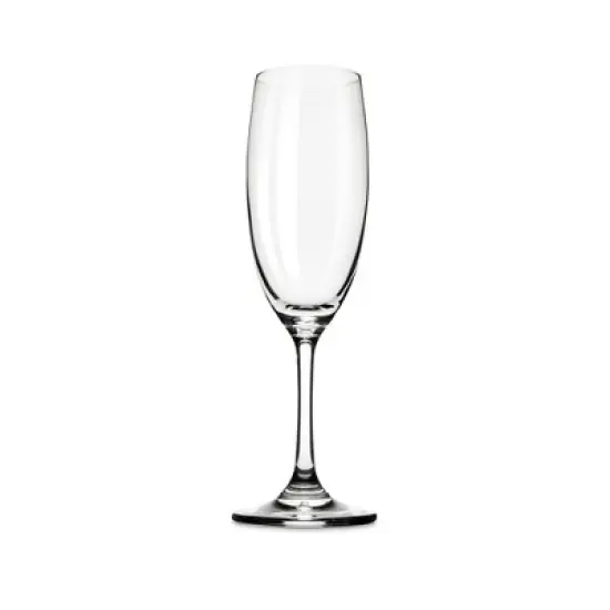 True Cuv&eacute;e Champagne Flutes, Lead-Free Crystal Sparkling Wine Glasses, Stemmed Wine Glass Set, Set of 4, 7 Ounces, Clear Finish image {6}