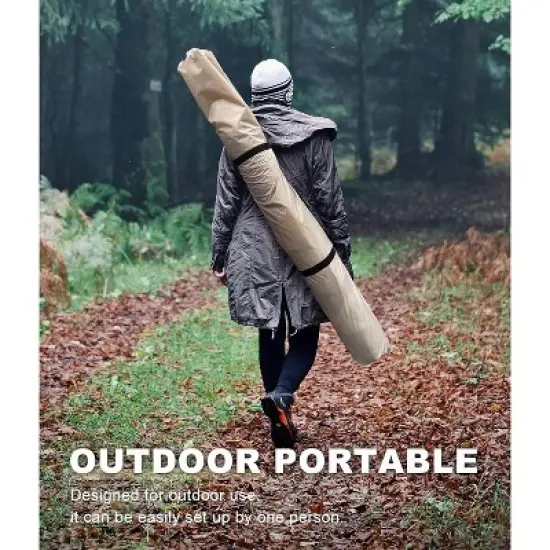 Pop-Up Screen Tent Gazebo, Pentagonal Camping Tent with 5 Sided Canopy Shelter and Made from 210 D Oxford Fabric for Patio, Backyard, and Lawn image {3}