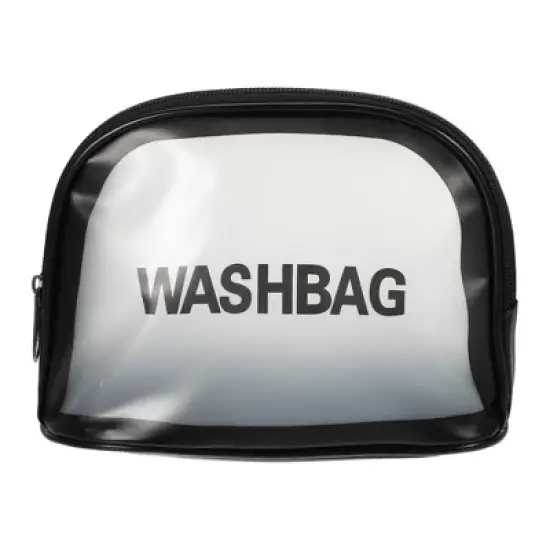 Unique Bargains Portable Semicircle Wash Makeup Bag 1 Pc image {5}
