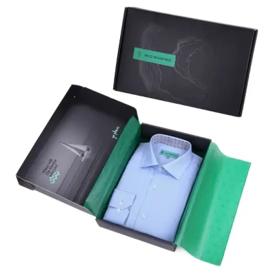 Mio Marino | Men's Oxford Slim Fit Shirt image {3}