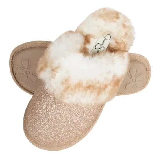 Jessica Simpson Girl's Micro-Suede Scuff Slippers image {10}