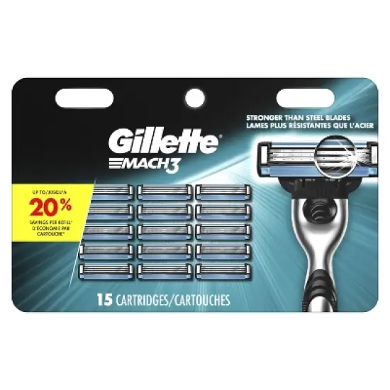 Gillette Mach3 Men's Razor Blade Refills image {6}