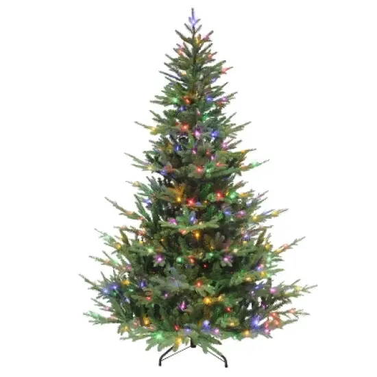 Puleo 7.5' Pre-Lit Sacramento Fir Artificial Christmas Tree image {1}