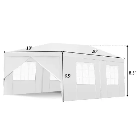 Costway 10'x20'Canopy Pavilion Cater Events Outdoor Party Tent image {2}