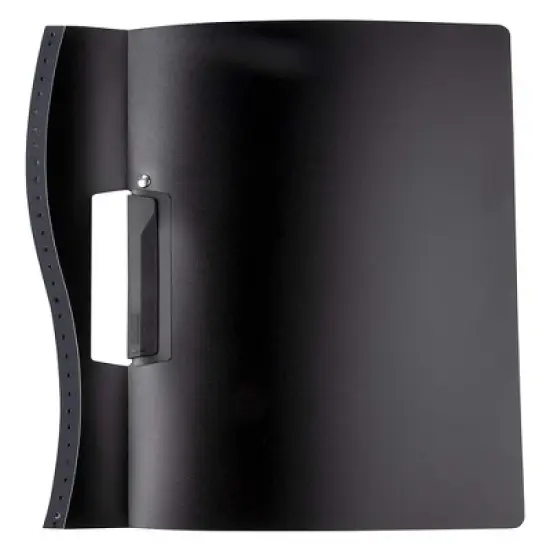 Juvale 10 Pack Clear Report Covers with Sliding Bar and Swing Clip for Letter Size Documents, Presentation, Black, 9x11 inches image {5}