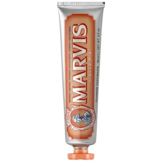 Marvis Toothpaste (Ginger Mint) - 4.5 oz FULL SIZE | Tooth paste w/ mint to create a subtly spicy effect | Removes teeth plaque and tartar image {5}