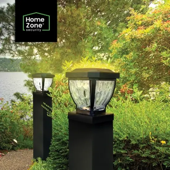 Home Zone Security&reg; 12-Lumen-Each 4 x 4 Solar LED Post Cap Lights image {10}