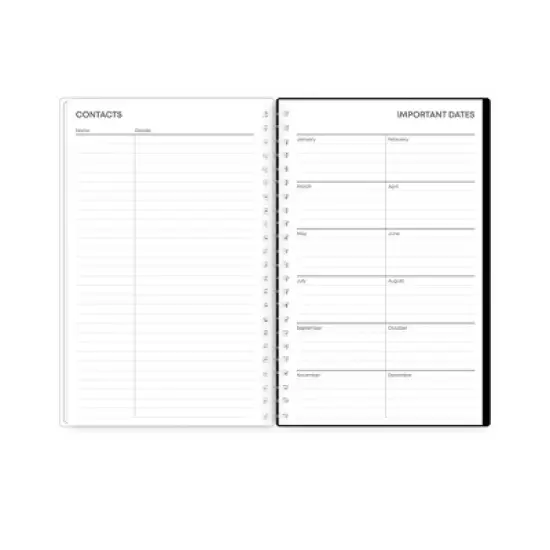 Blue Sky Weekly/Monthly Planner 5"x8" with Bookmark Andromeda Spiral image {7}