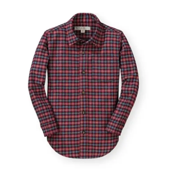 Hope & Henry Boys' Flannel Button Down Shirt, Infant image {5}