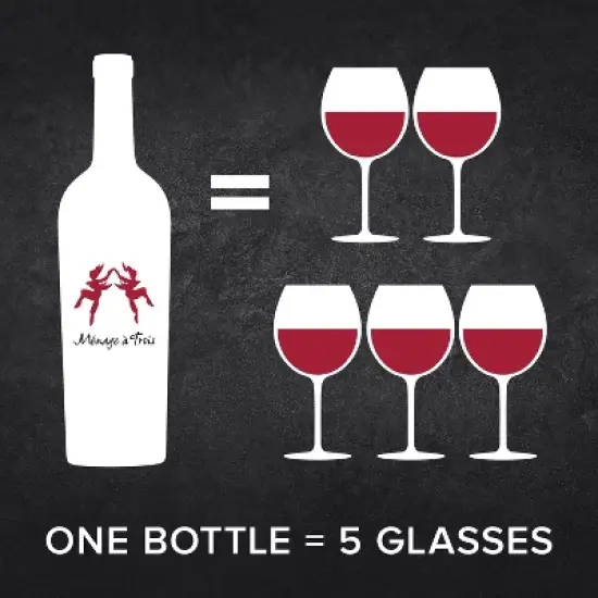 Menage a Trois Bourbon Barrel Cabernet Sauvignon Red Wine - 750ml Bottle image {5}