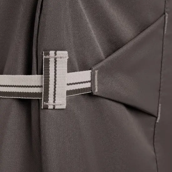 Classic Accessories Ravenna Water-Resistant BBQ Grill Cover for Island with Left and Right Grill Head, Dark Taupe image {10}