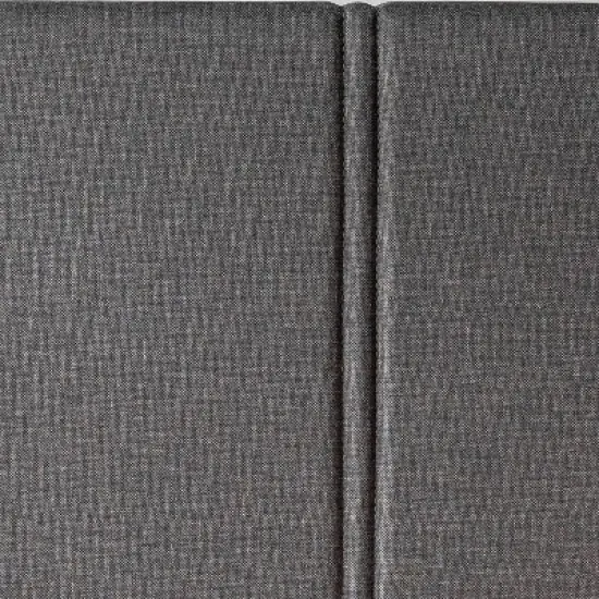 Cambril Upholstered Platform Bed Frame with Sustainable Bamboo Slats Gray - Zinus image {4}