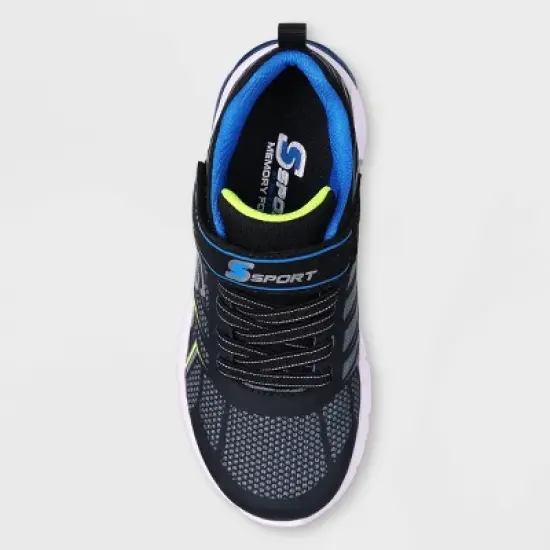 S Sport by Skechers Boys' Adrian Sneakers - Black/Blue image {2}