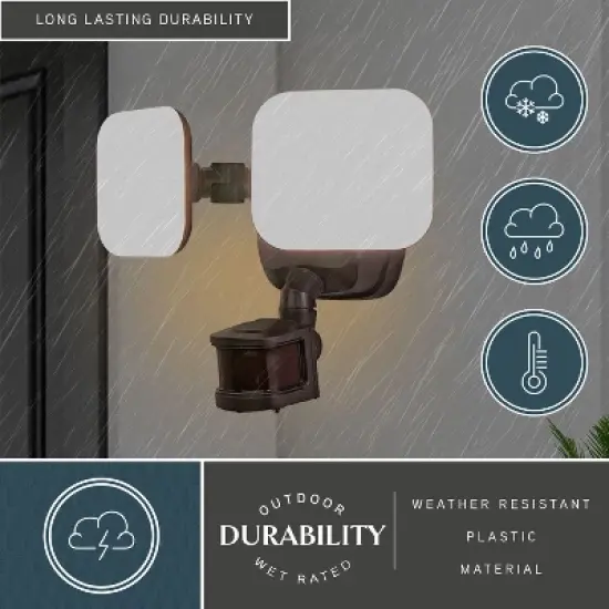 VAXCEL Theta LED Outdoor Motion Sensor Adjustable Security Flood Light image {4}