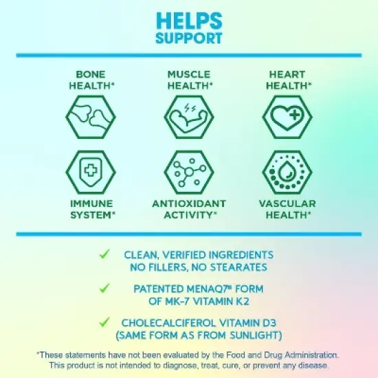 BioEmblem Vitamin D3 K2 90 ct image {4}