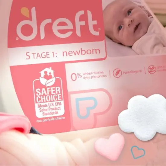 Dreft Newborn Liquid Laundry Detergent - 65 fl oz image {9}
