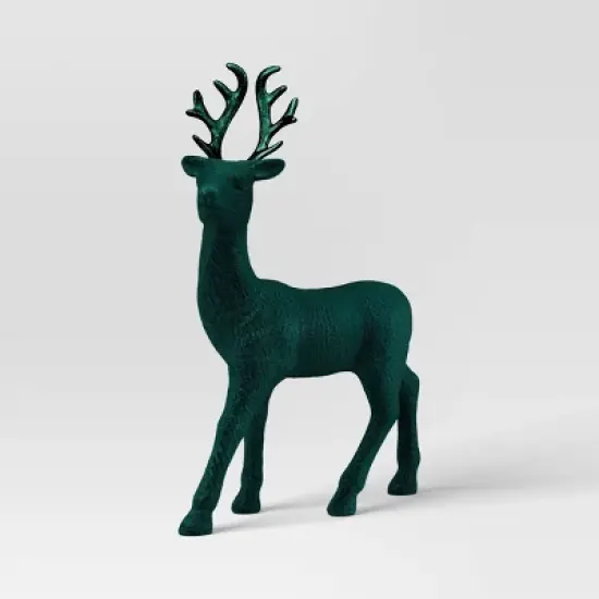 12" Christmas Flocked Standing Deer Decor - Wondershop&trade; image {5}