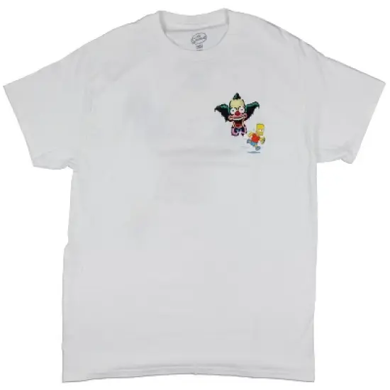 The Simpsons Men's' Bart Graffiti Krusty The Clown Double-Sided T-Shirt image {2}