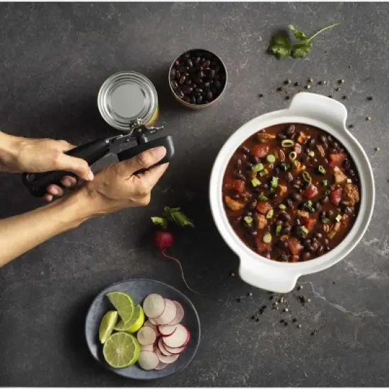 GoodCook Ready Can Opener: Manual Steel Hand Tool, Cordless, Black & Silver, Freestanding Design image {3}