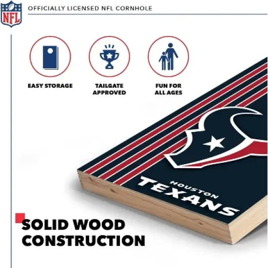 NFL Houston Texans 2'x3' Wood Cornhole Set image {2}