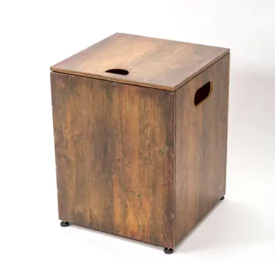 Wood-Grain Style Propane Tank Cover, Outdoor Table & Decorative Stand image {3}