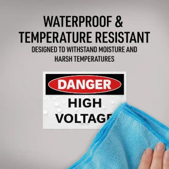 Avery High Voltage Labels, Waterproof, UV Resistant, Preprinted, 3.5" x 5", 40 Warning Decal Labels image {4}