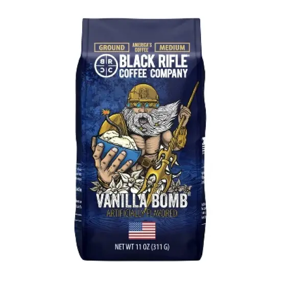 Black Rifle Coffee Company Vanilla Bomb Medium Roast Ground Coffee - 11oz image {3}