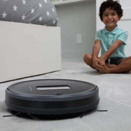 bObsweep PetHair Vision Wi-Fi Connected Robot Vacuum Cleaner - Space Gray image {4}