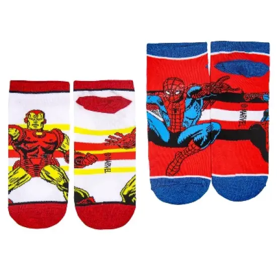 Marvel Avengers Men's 12 Days of Socks Crew and Ankle Character Designs 12-Pack Multicoloured image {6}