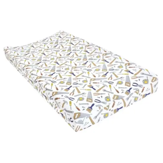 Hudson Baby Infant Boy Changing Pad Cover, Construction Work, One Size image {2}