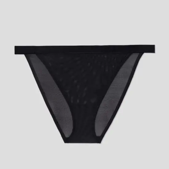 Curvy Couture Women's Plus Size Sheer Mesh String Bikini Panty image {2}