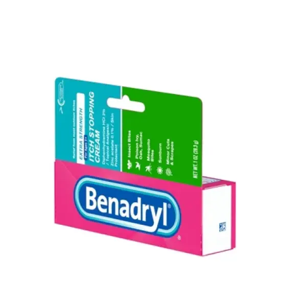 Benadryl Extra Strength Anti-Itch Topical Analgesic Cream - 1oz image {3}