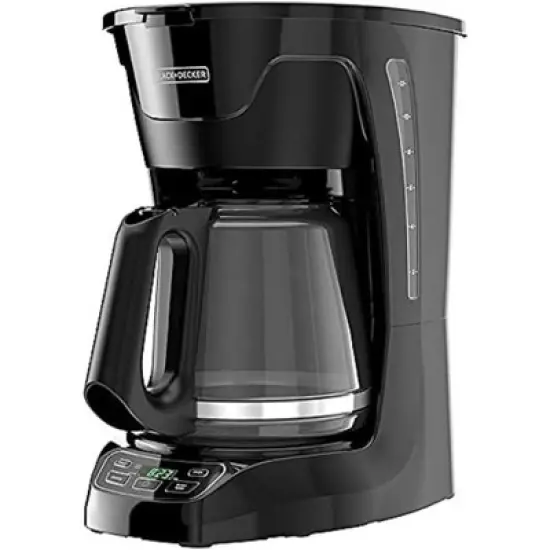 BLACK+DECKER CM1110B Programable 12-Cup Coffer, Easy Pour, Non-Drip Carafe with Removable Filter Basket, Black image {9}
