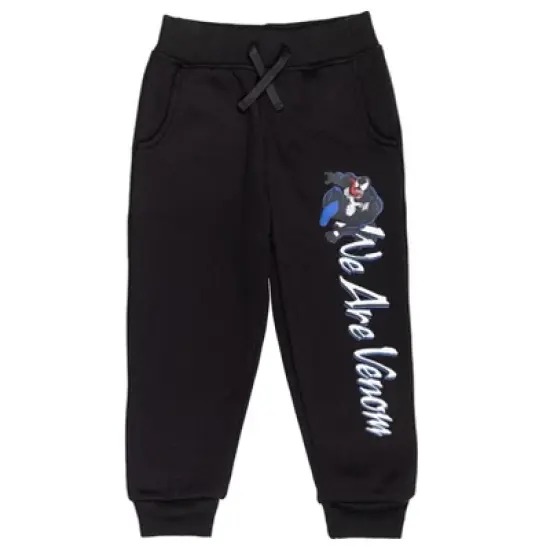 Marvel Avengers Spider-Man Venom Iron Man Thor Fleece 3 Pack Jogger Pants Toddler to Big Kid image {3}