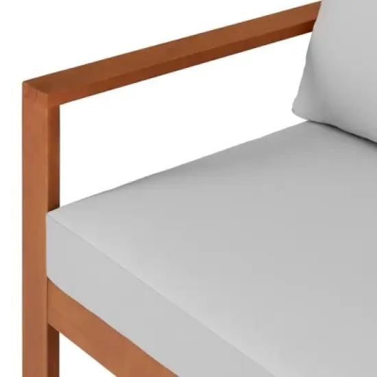 Grafton 4pc Eucalyptus Wood Outdoor Set - Alaterre Furniture image {6}