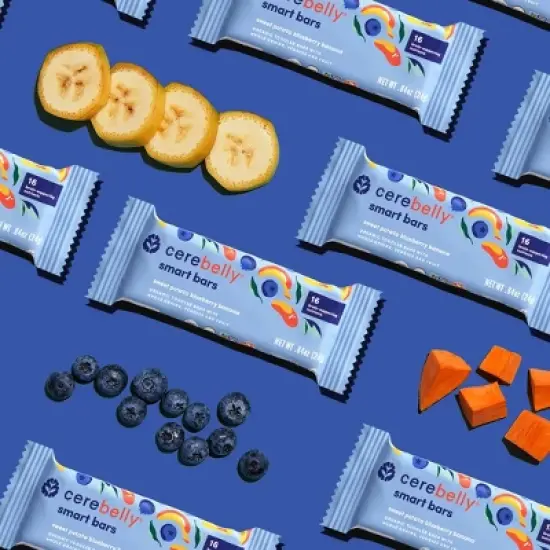 Cerebelly Organic Blueberry Banana Sweet Potato Smart Snack Bars - 4.2oz/5pk image {3}