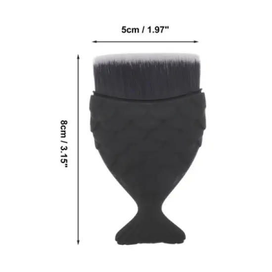 Unique Bargains Mermaids Shape Foundation Brush 1 Pc image {1}