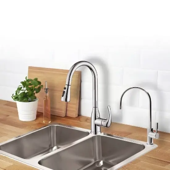 APEC Water Systems Luxury Designer Faucet - Chrome Bright - FAUCET-CD-CP: Kitchen Replacement Water Filter, BPA-Free image {1}