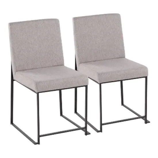 Set of 2 High Back Fuji Dining Chairs image {15}