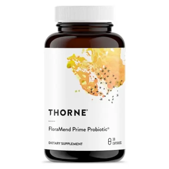 THORNE FloraMend Prime Probiotic - Shelf Stable and Stomach Acid-Resistant* Probiotic Blend - 30 Capsules image {7}