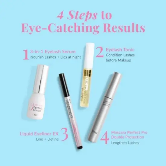 DHC 3-in-1 Eyelash Serum for Lashes, Roots and Eyelids - 0.80 fl oz image {8}