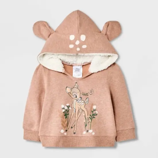 Baby Girls' 2pc Disney Bambi Top and Bottom Set - Light Brown image {2}