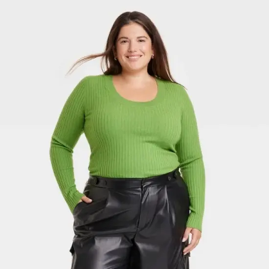 Women's Fine Gauge Scoop Neck Sweater - A New Day&trade; image {6}