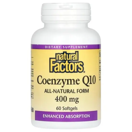Natural Factors Coenzyme Q10, 400 mg, 60 Softgels image {4}