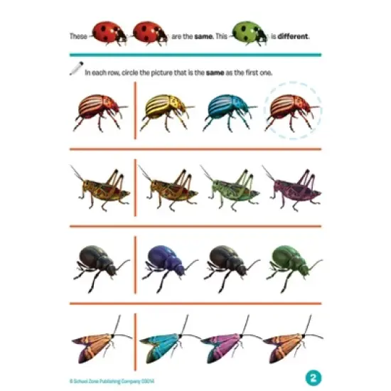 School Zone Preschool Fun! Write & Reuse Workbook - (Paperback) image {2}