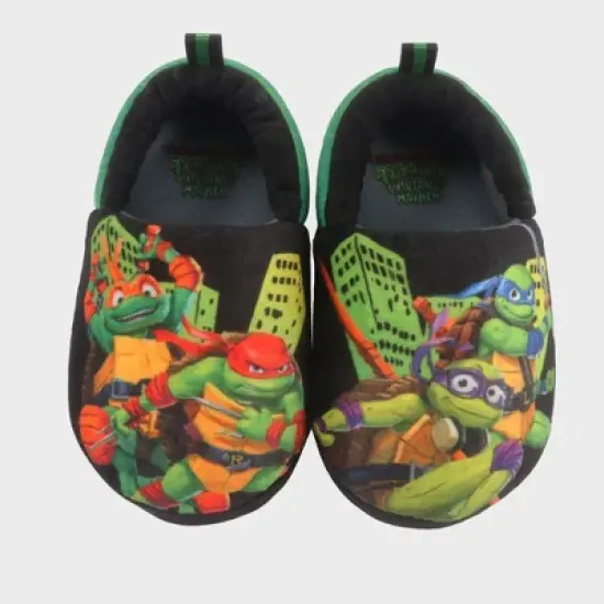 Toddler Boys' Teenage Mutant Ninja Turtles Sock Slippers - Green image {4}