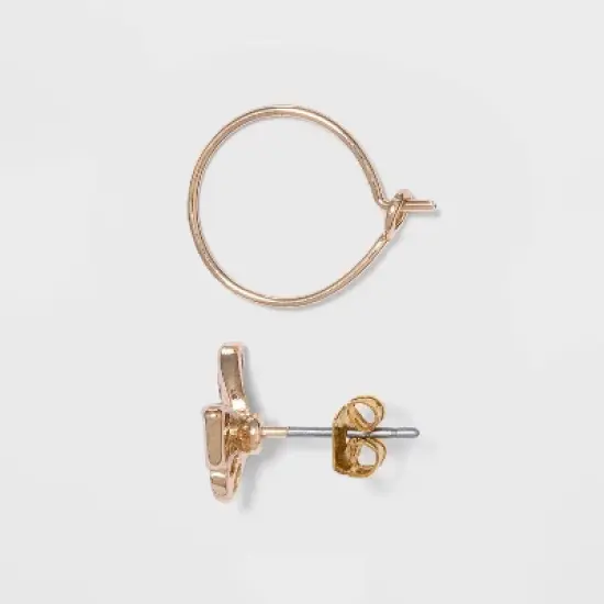 Cubic Zirconia Stud Earring Set 8pc - A New Day&trade; image {1}