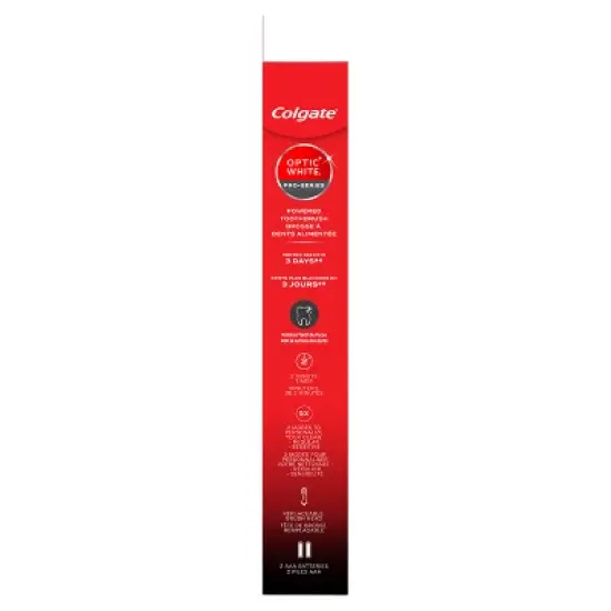 Colgate Optic White Pro Series Sonic Battery Powered Toothbrush - Black image {8}