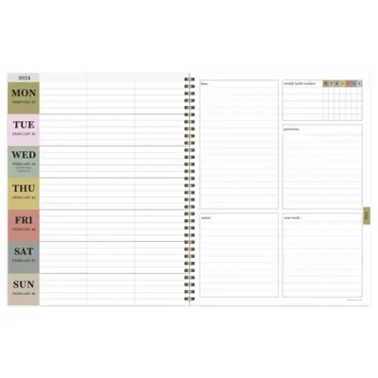 TF Publishing 2024 Weekly/Monthly Planner 11"x9" Rain Drops image {2}