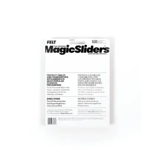 Magic Sliders 102pk HD Self-Stick Adhesive Pads Oatmeal image {1}